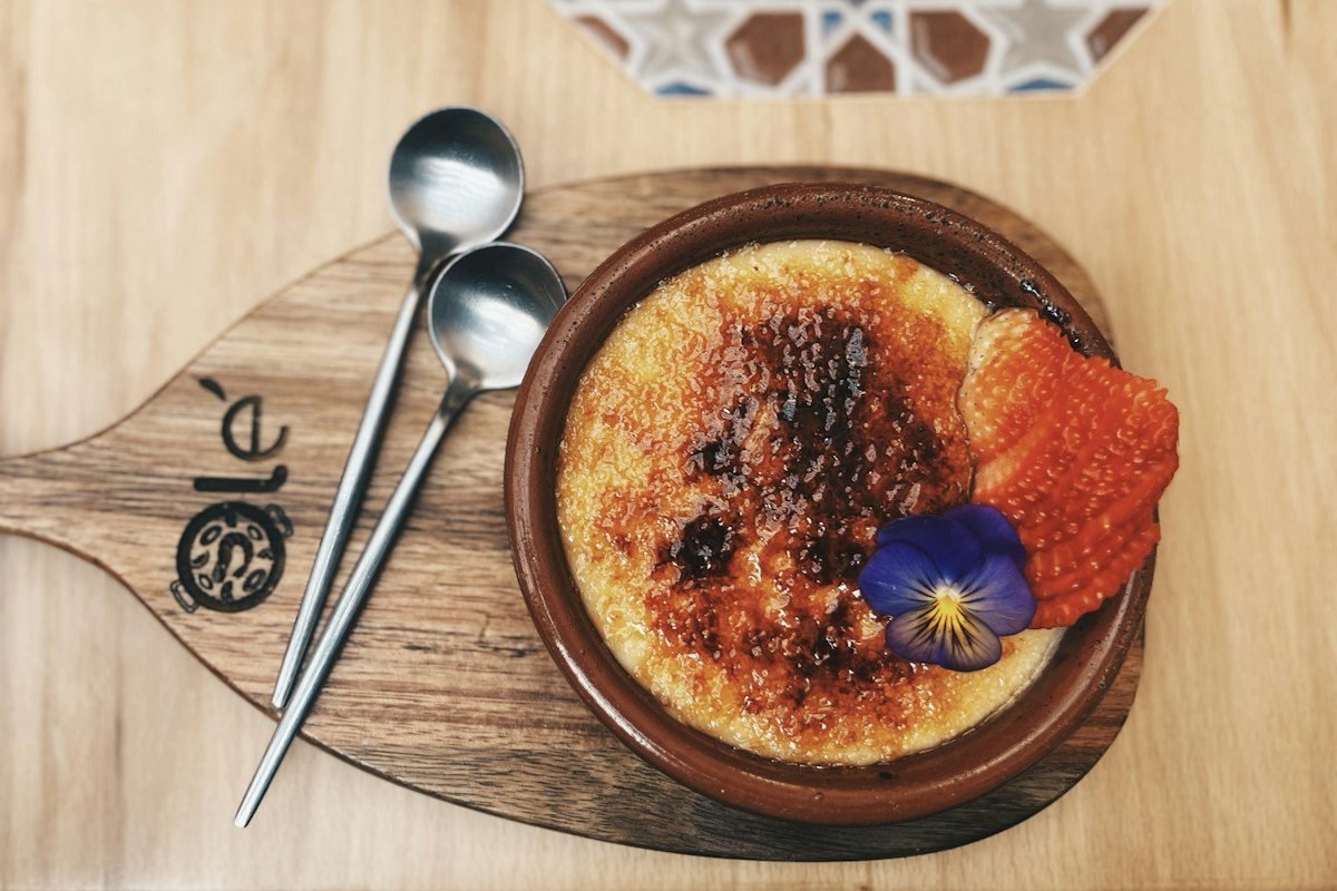 Cupcake de Crème Brûlée com Cheesecake