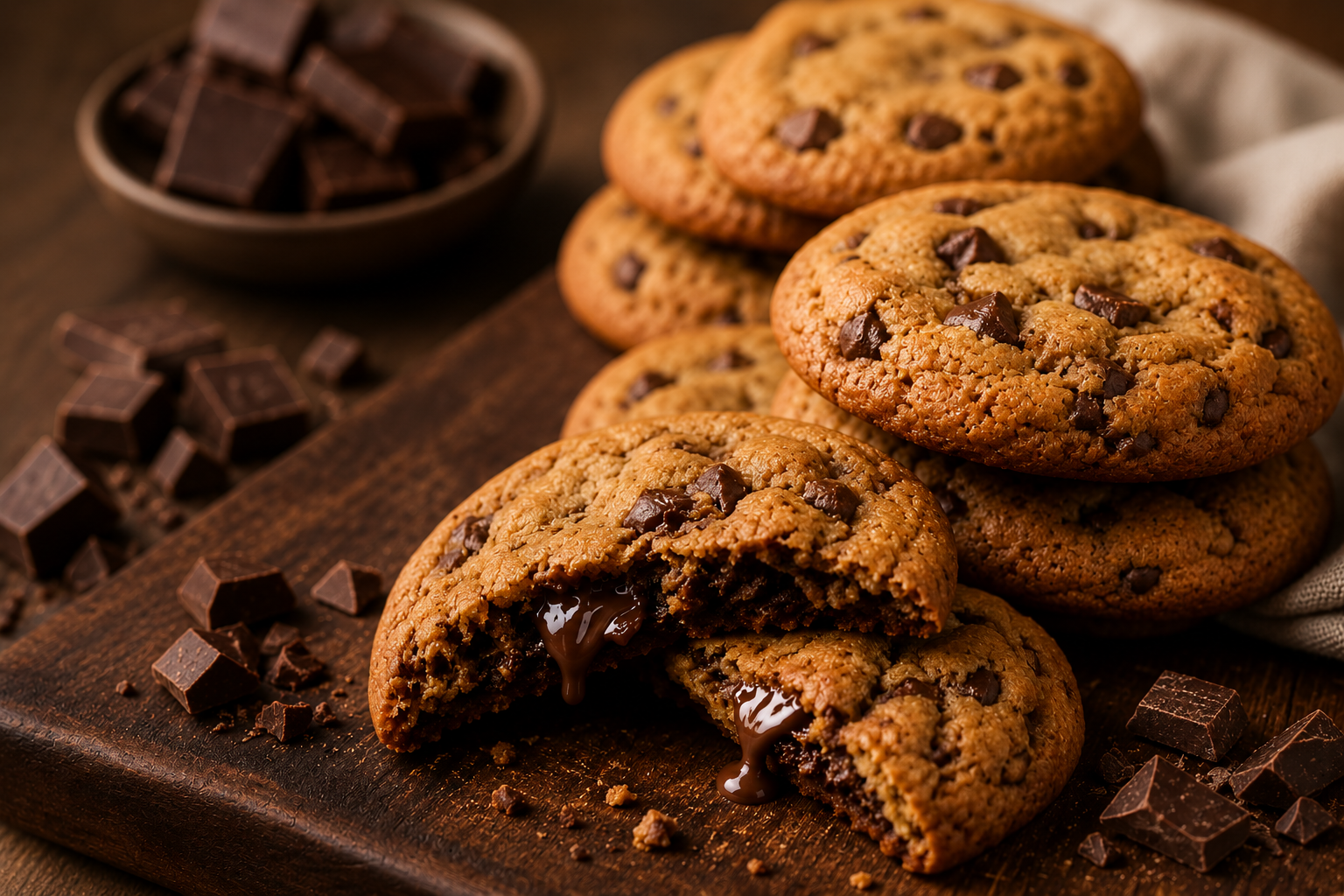 Cookies com Gotas de Chocolate