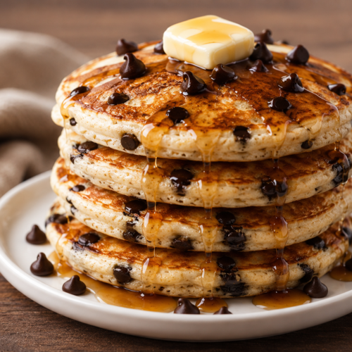 Pancakes com Gotas de Chocolate
